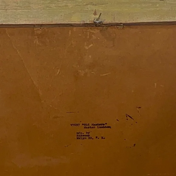 Vintage Framed Portrait Art of the Red Boy - Picture 4 of 4